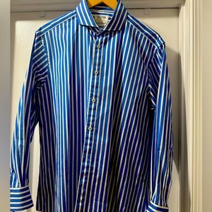 TM Lewin Blue and White pinstripe shirt